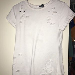 Ripped white top